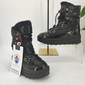 Pajar Kid's Tacey Low 2.0 Black Nylon Boots Size 2.5